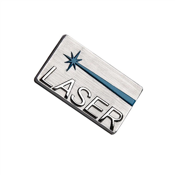 3 waterproof embossed metal sticker